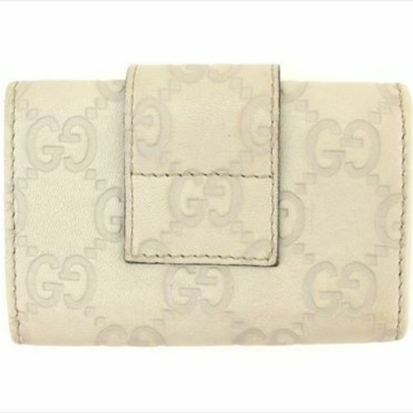 Authentic Used Gucci Key case Key holder Guccissima Beige leather Woman - Picture 2 of 8
